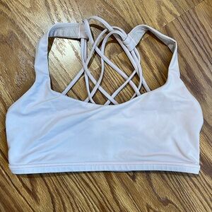 Lululemon light pink sports bra 6